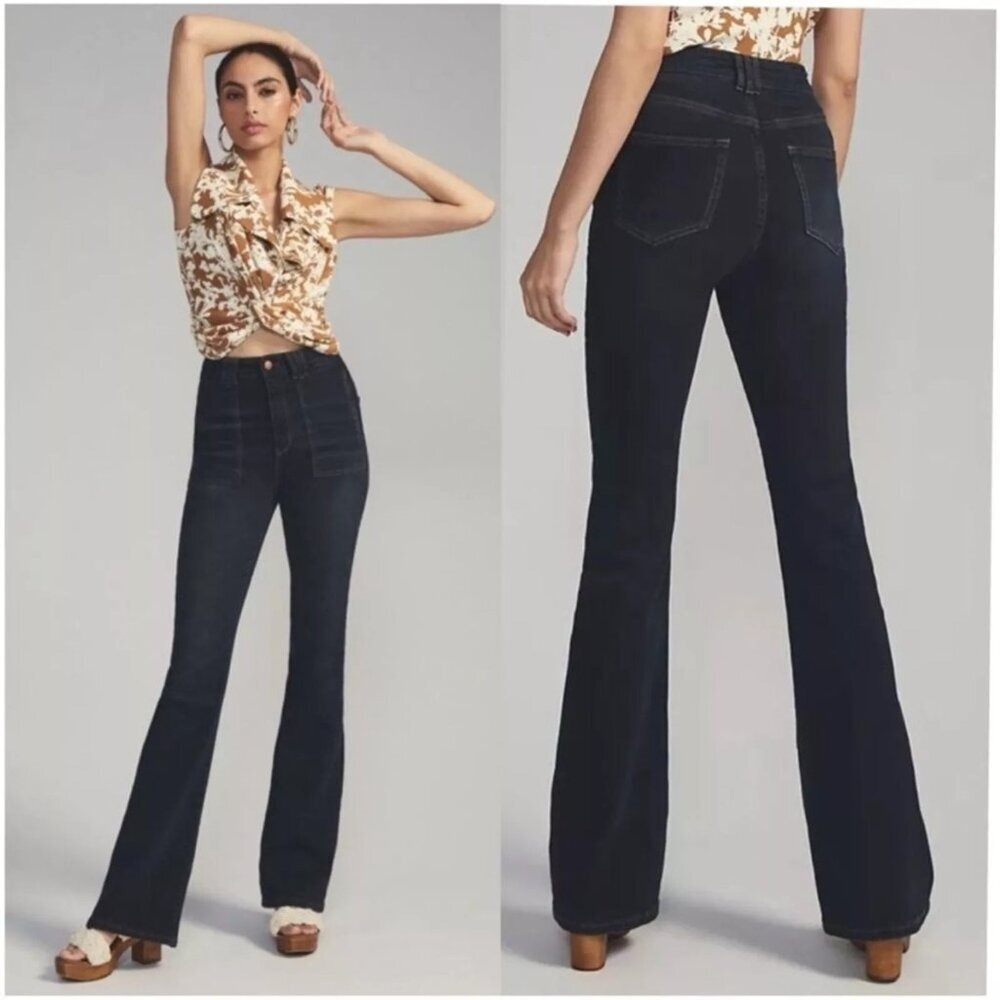 Dark Blue Flared Women Jeans